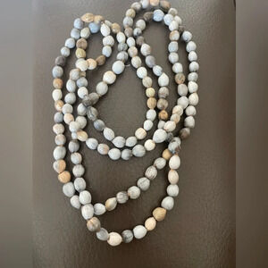 Unique Organic Looking Long Seed Necklace